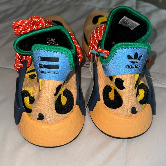 adidas Men's PHARRELL WILLIAMS HU NMD ANIMAL PRINT Pulse Amber HP3221 NEW - Picture 3 of 4